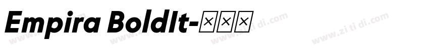 Empira BoldIt字体转换
